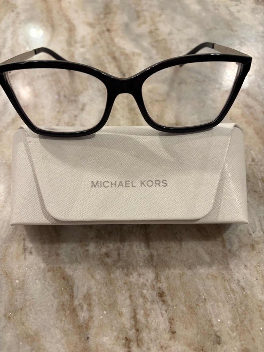 Michael Kors Caracas Black Cat-Eye Eyeglass Frame with MK case